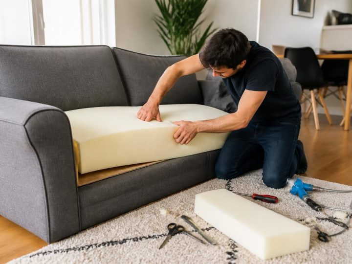 Changer la mousse d&rsquo;une assise d&rsquo;un canapé : erreurs à éviter