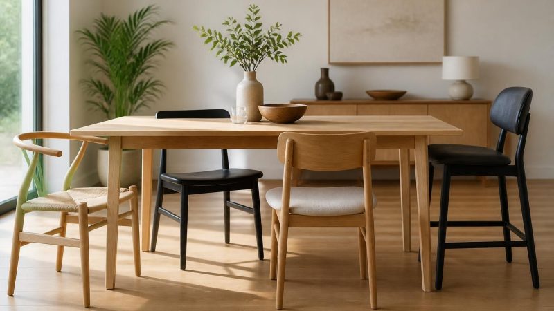 Guide pratique : quelle hauteur de chaise pour table de 80 cm est idéale selon votre table ?