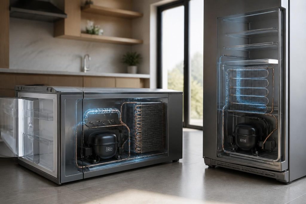 Les effets d&rsquo;un frigo couché 1h sur le système de refroidissement