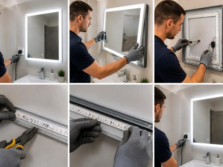 Les étapes pour réussir à changer la LED du miroir de la salle de bain sans se tromper