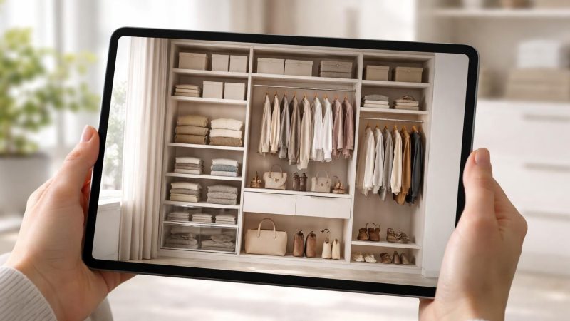 Rangement : optimiser un dressing sur tablette Samsung Galaxy
