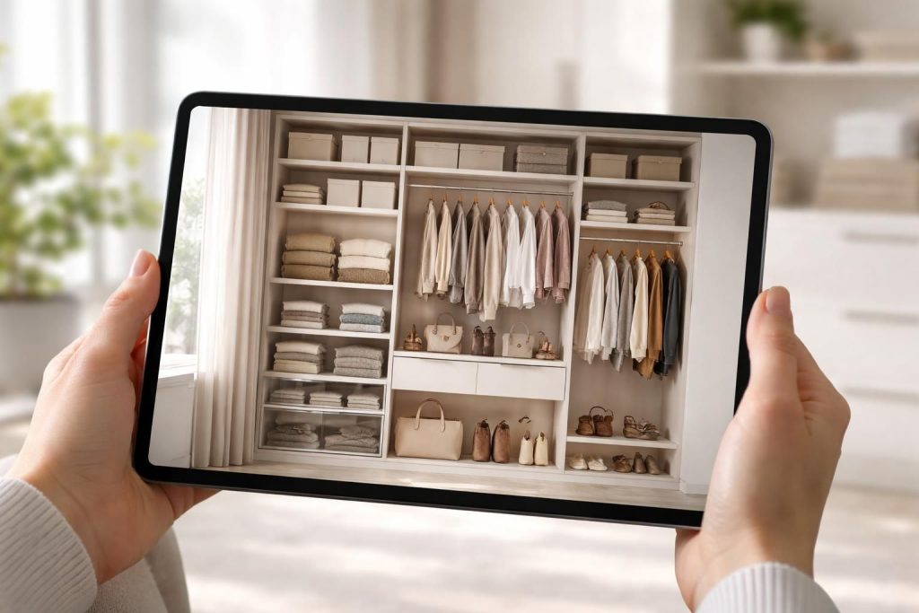 Rangement : optimiser un dressing sur tablette Samsung Galaxy