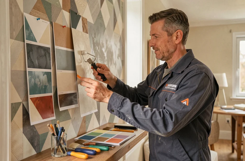 Artisan spécialiste en peinture et décoration d'intérieur à Haubourdin pour l'entreprise Origamax
